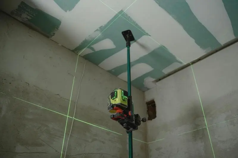Laserwerkzeug um Farbmuster zu planen