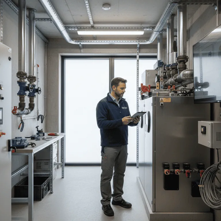 Wartungsprotokoll von Heizanlage im Wohnhaus